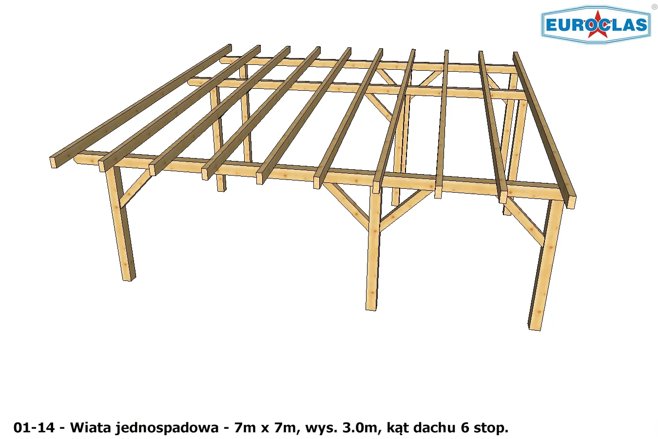 Wiaty i altany jednospadowe
