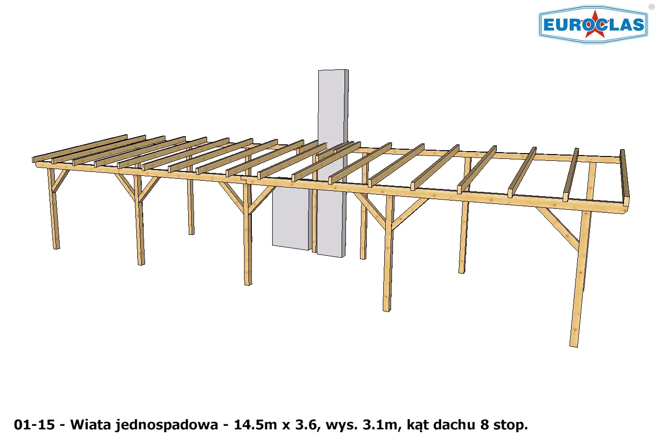Wiaty i altany jednospadowe