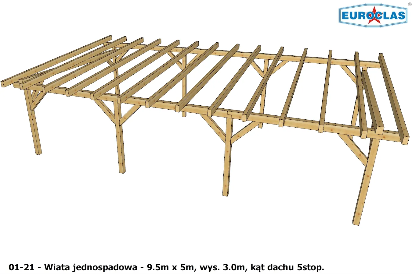 Wiaty i altany jednospadowe
